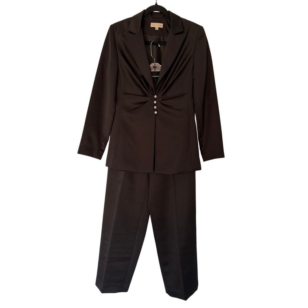Lord & Taylor Black Pantsuit - Size 6 (DL-1)